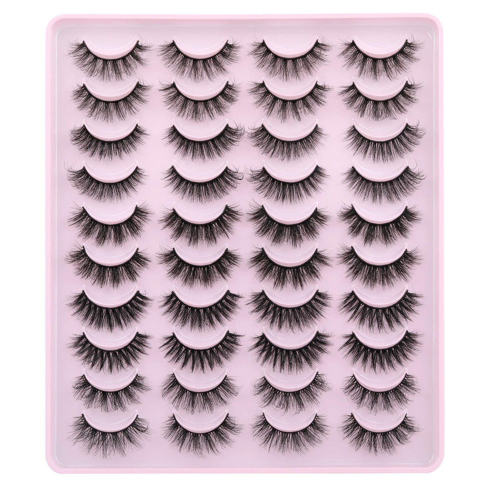Jimire cils-faux naturels 14-18 mm pour un look équilibré