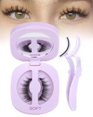 Cils magnétiques JIMIRE affichant un look naturel et raffinée.