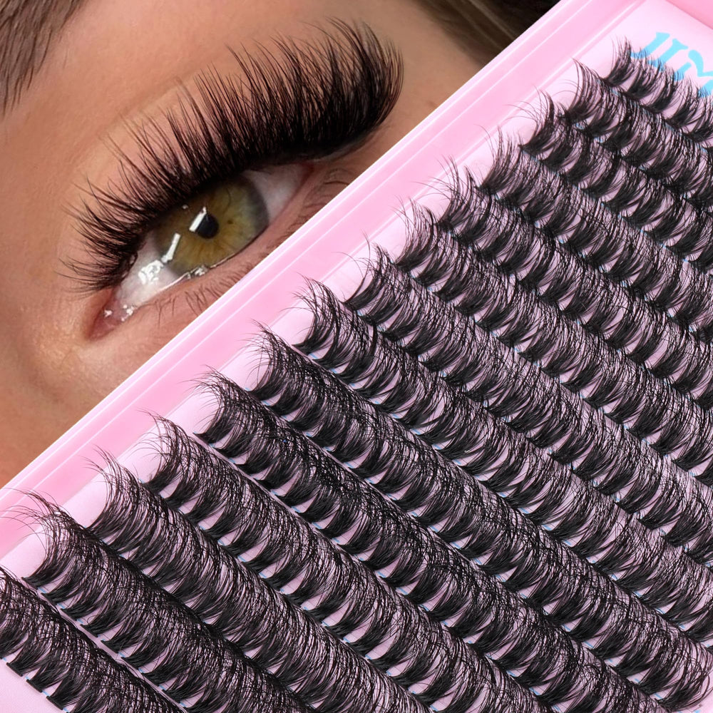 JIMIRE Fluffy Lash Clusters emballage compact et démarrage facile