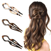 Barrettes Jimmidy Prestige en acétate rouge clair pour une fixation élégante.