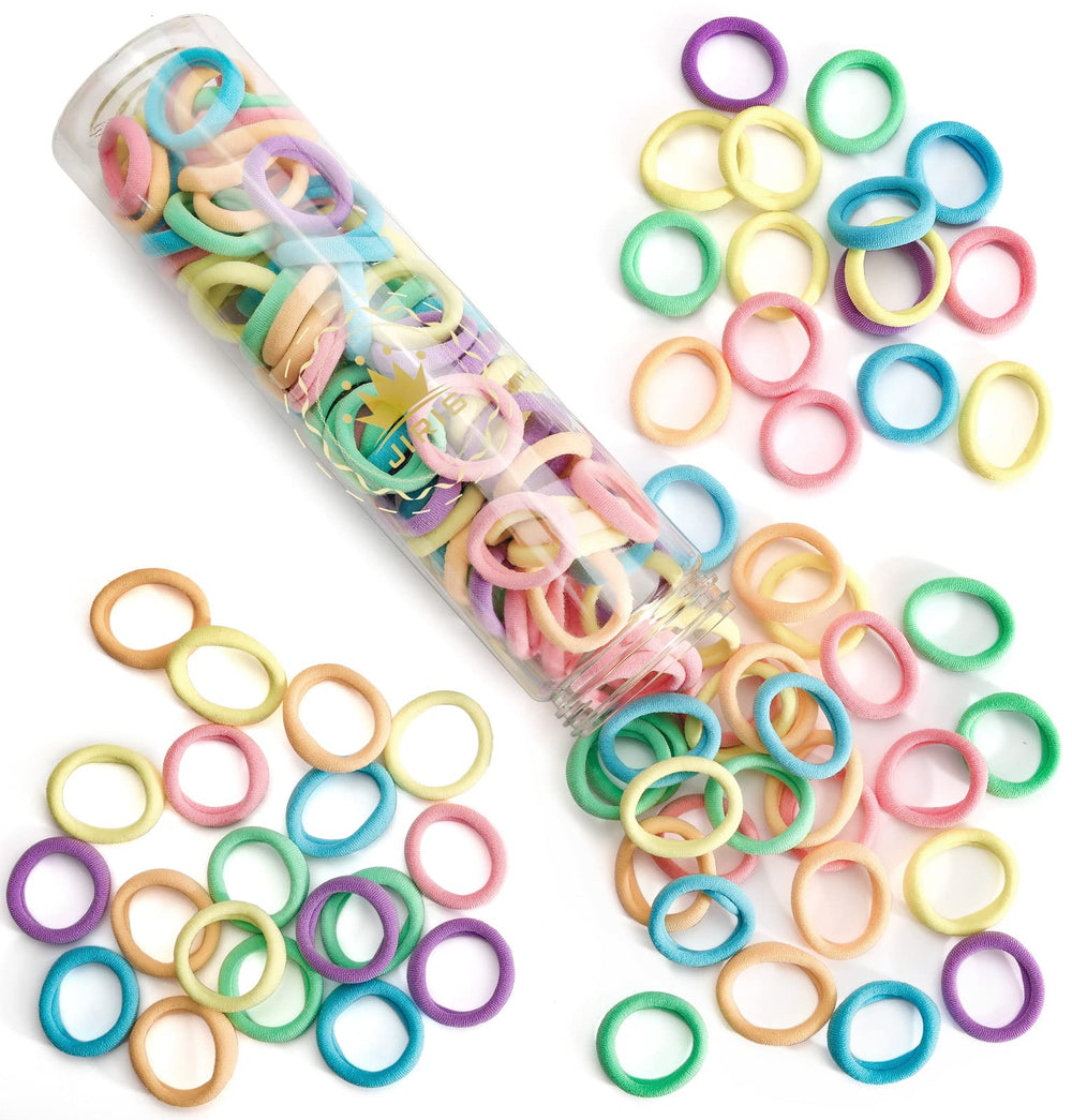 Attache-cheveux JIRIS sans couture en coton, couleur vive, pratique pour tous les jours.