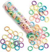 Attache-cheveux JIRIS sans couture en coton, couleur vive, pratique pour tous les jours.