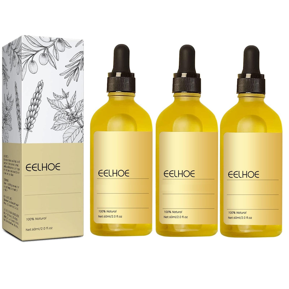 Huile EELHOE de JISKG en bouteille, stimule le cuir chevelu et nourrit les cheveux.