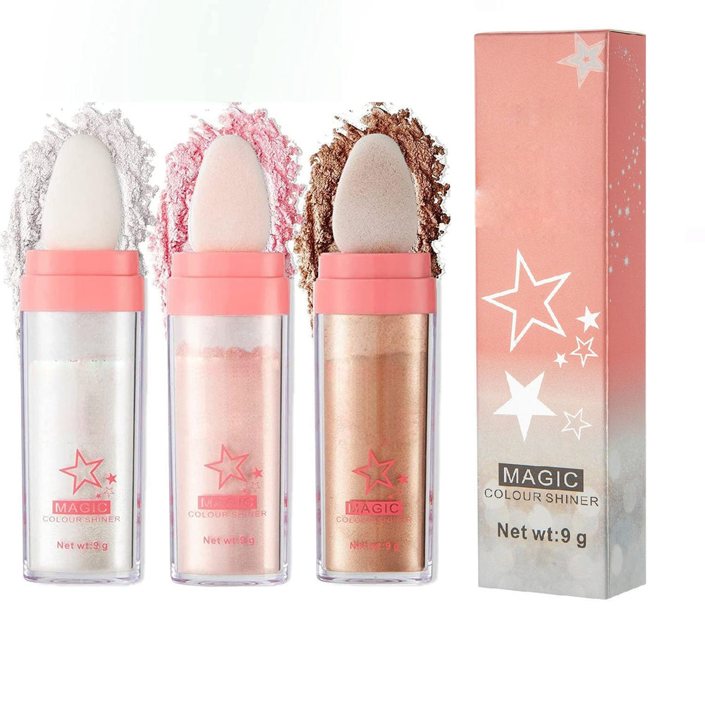 JISKG Highlighter avec tête de pinceau prolongée pour une application précise.