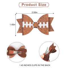 Barrette football brillant bleu de JISSOO, idéal pour un look sportif au quotidien.