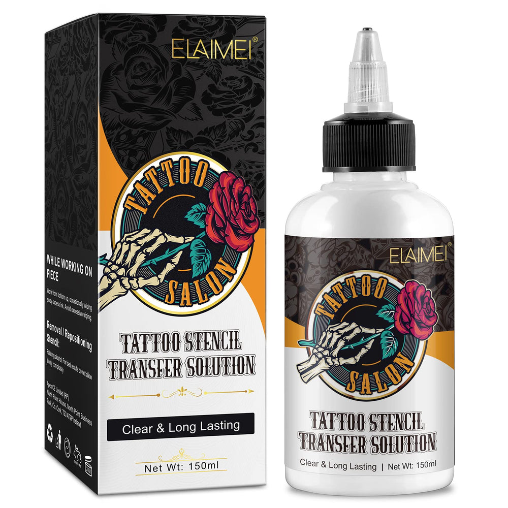 Jiugonggang gel transfert pochoir tatouage : transfert clair et durable pour vos pochoirs
