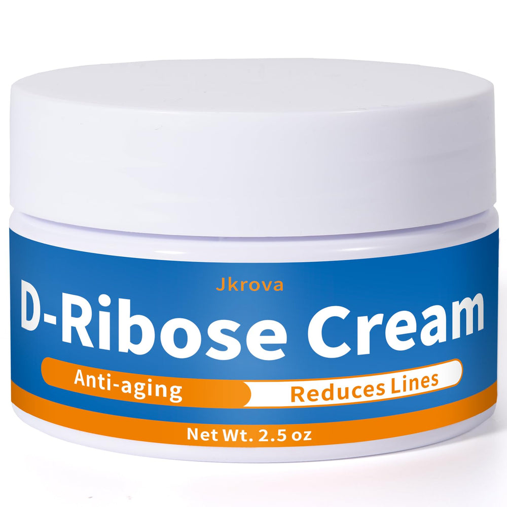 Crème Ribose Jkrova en bouteille: hydratation durable et raffermissement.
