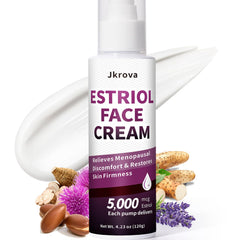 JKrova Crème Visage Estriol bioidentique, texture légère et hydratation durable
