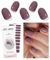 Bandes gel JMEOWIO pour ongles violet crème, look élégant et durable.