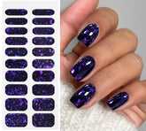 JMEOWIO stickers gel violet foncé, application rapide et tenue durable.