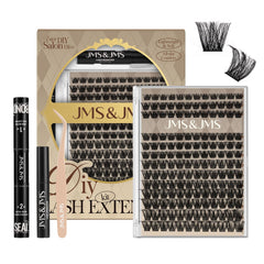 Kit JMS&JMS extensions cils clusters pour maquillage DIY léger.