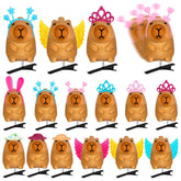 JMZYJZH 12 pinces capybara Sprouts Rave, ensemble varié pour festivités.