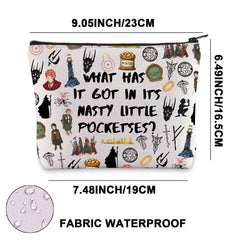 JNIAP sac maquillage fantaisie cinéma, dimensions 23 × 16,5 × 19 cm, pratique en voyage.
