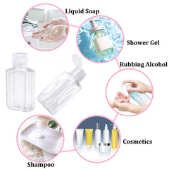 Flacon plastique transparent Jnnzzggu, facile à repérer dans le sac