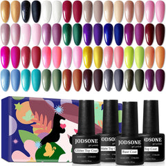 Jodsone ensemble 36 vernis gel, palette variée pour différents looks.
