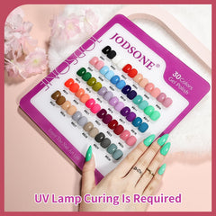 JODSONE gel vernis avec 6 fonctions, base et couche de finition incluses.