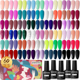 Kit JODSONE vernis gel 60 pièces pour une manucure complète à domicile