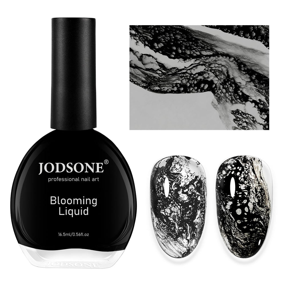 JODSONE: liquide floraison vague océan sur les ongles.