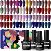 Vernis gel JODSONE brillant haute brillance sur ongle net et lisse.