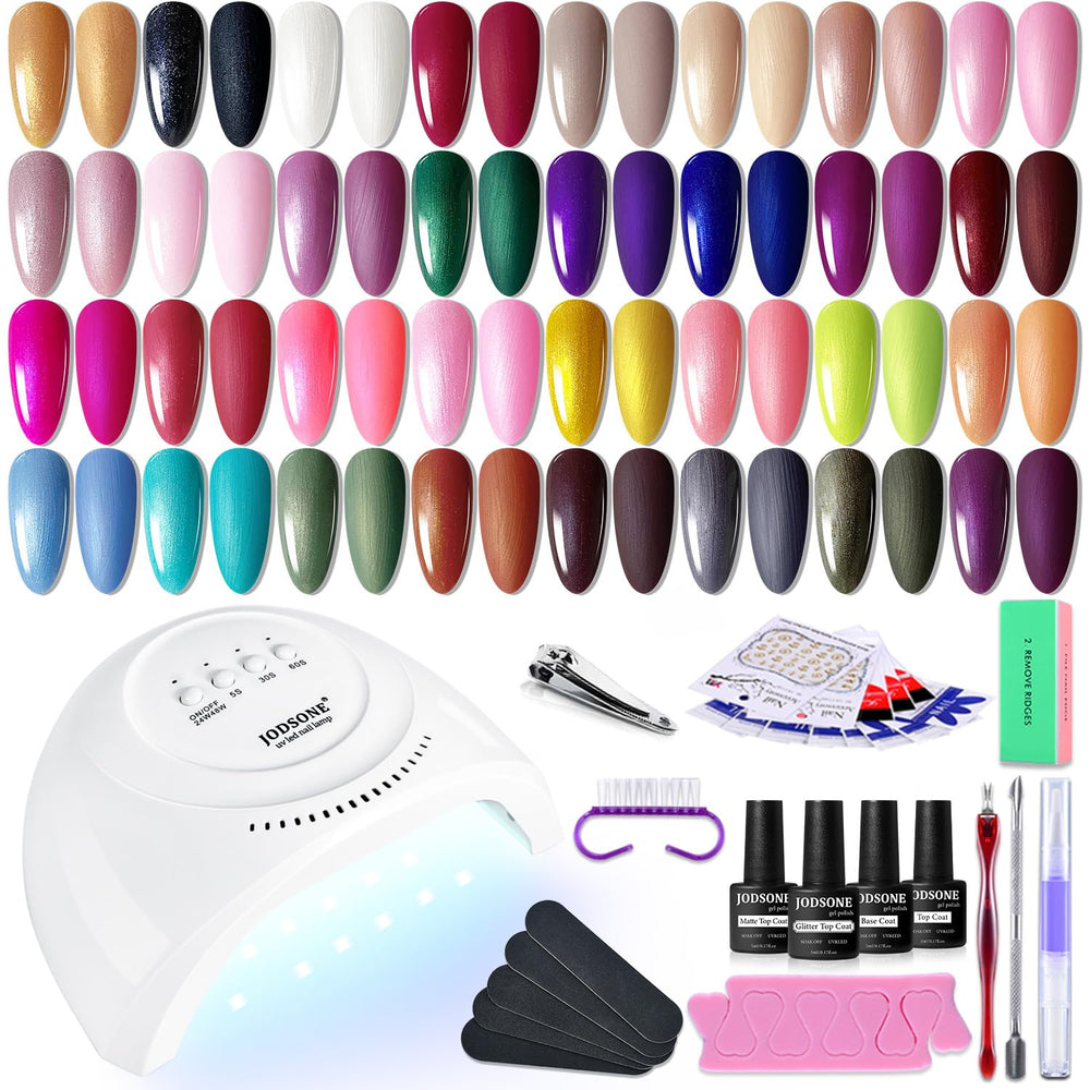 JODSONE ensemble vernis gel avec 32 couleurs variées et éclatantes.