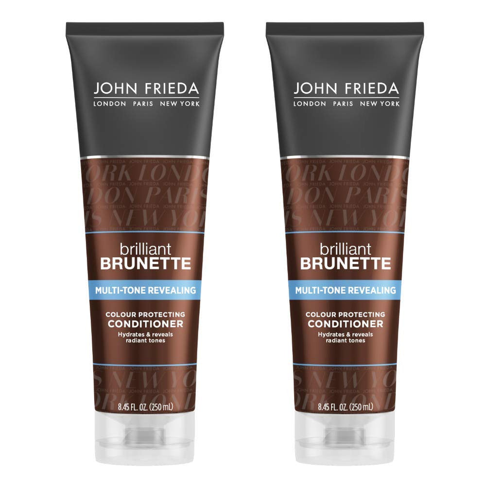 John Frieda Brunette Reflets Multi-Teintes : après-shampoing protège la couleur et ravive les reflets.