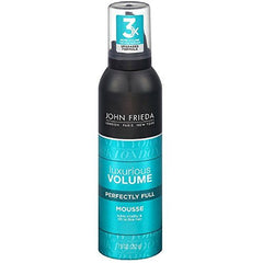 Mousse volumisante John Frieda sur bouteille, volume durable pour cheveux fins