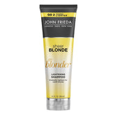 John Frieda Shampoing Blond Clair Go Blonder — bouteille lumineuse, éclaircissement progressif.