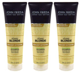 John Frieda shampooing Activateur Reflets Blond – flacon triple pour blond clair lumineux.