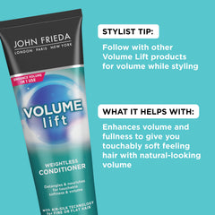 John Frieda Volume Lift cheveux fins, volume et mouvement naturel.