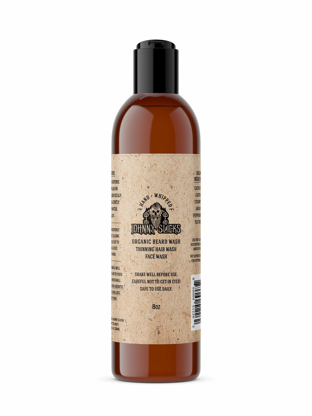 Johnny Slicks flacon-lavage-barbe-mousse: nettoyage efficace et douceur.