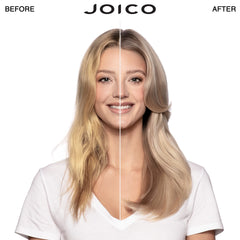 Après-shampoing violet Joico Color Balance en bouteille pour nourrir et protéger la couleur.