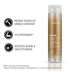 Joico K-PAK Daily: bouteille détaillée, nettoyage doux qui réveille la vitalité.
