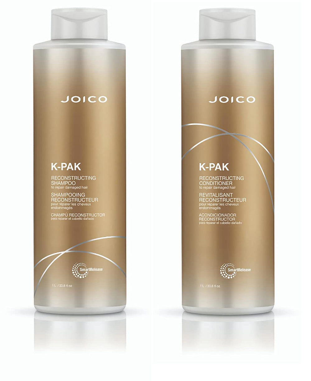 Set Joico K-PAK ensemble: shampoing et après-shampoing pour cheveux résistants et brillants.