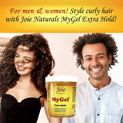 Joie Naturals MyGel – main appliquant le gel pour un coiffage précis.