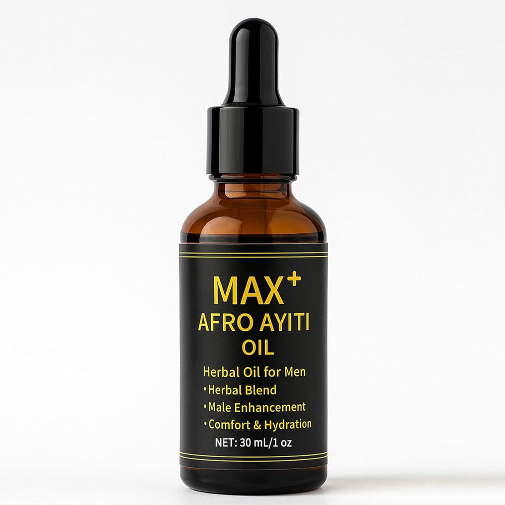 JOKODOMUS Max+ Afro Ayiti huile flacon 30 ml, hydratation légère pour la peau.