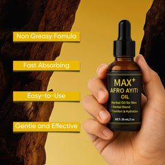 Massage quotidien avec l'huile afro-ayiti pour nourrir la peau.
