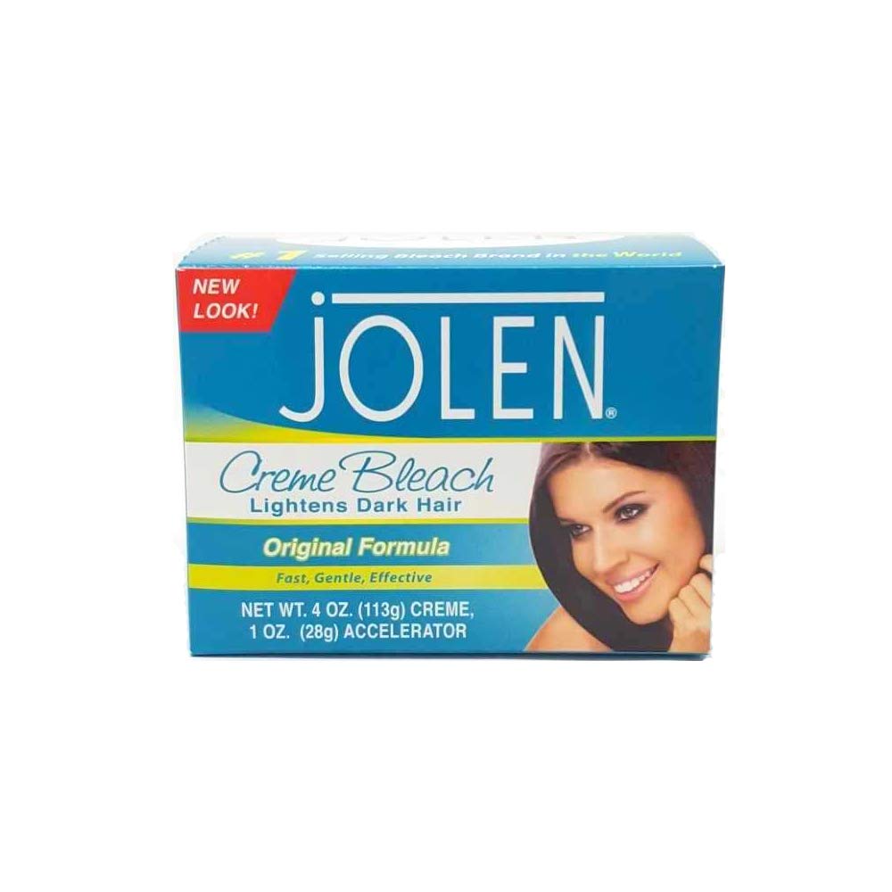 Jolen Creme Bleach éclaircit les poils noirs du visage pour un teint plus homogène.