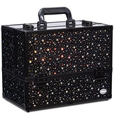 Coffret Joligrace maquillage 6 tiroirs avec motif étoiles, rangement pratique.
