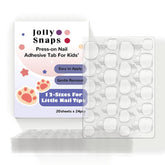 Boîte Jolly Snaps XS d’adhésifs pour ongles presse, tenue durable.
