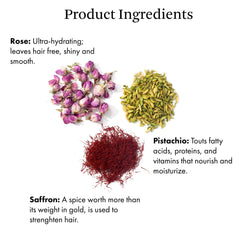 Application des mains sur les cheveux par Joon Safran Pistache Rose.