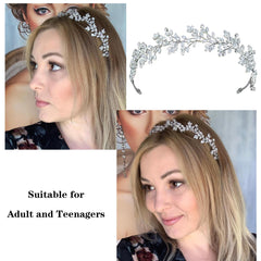 Couronne cheveux Jorsnovs diadème, brillance subtile sur les photos.