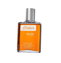 Jovan Musk pour homme – bouteille d’après-rasage élégante et durable.
