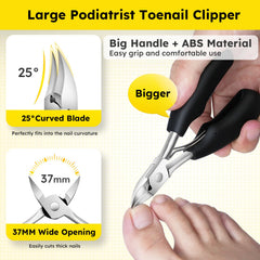 Pince-ongles podologue Jovareneo de 37 mm pour coupe nette et précise