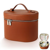 JOVOLIFE sac maquillage cuir imperméable extérieur, protège vos produits en déplacement