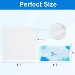 Texture double-face des serviettes JOWLOT pour nettoyage délicat et profond.