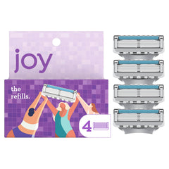 JOY rasoir cartouche lames cinq, rasage précis et confortable.