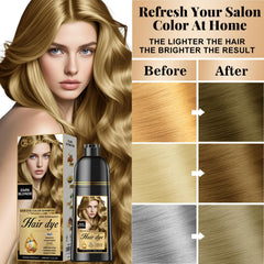 Joyful Young Shampoing Colorant application sur cheveux secs sans brosse.