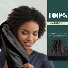 Joyhabit bonnet soie douceur toucher – toucher soyeux qui minimise les frottements.