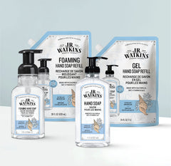Bouteille gel mains J.R. Watkins Ocean Breeze, remplissage rapide