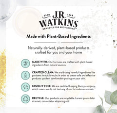 J.R. Watkins Lemon Cream Sillage Citron: parfum frais pendant la douche.